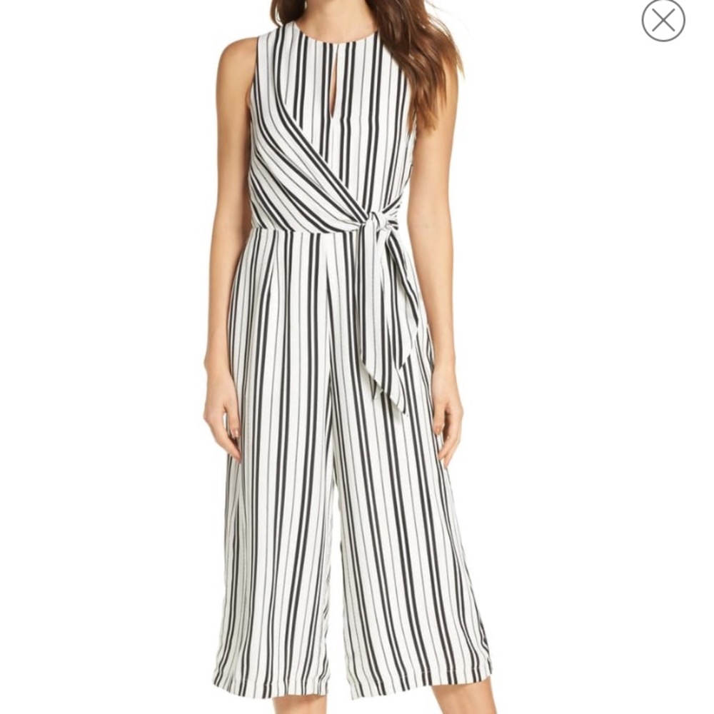 Black and white jumpsuit